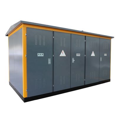 Driefasige 10KV 11KV elektrische volledige compacte cubicle-krachttransformator-substation